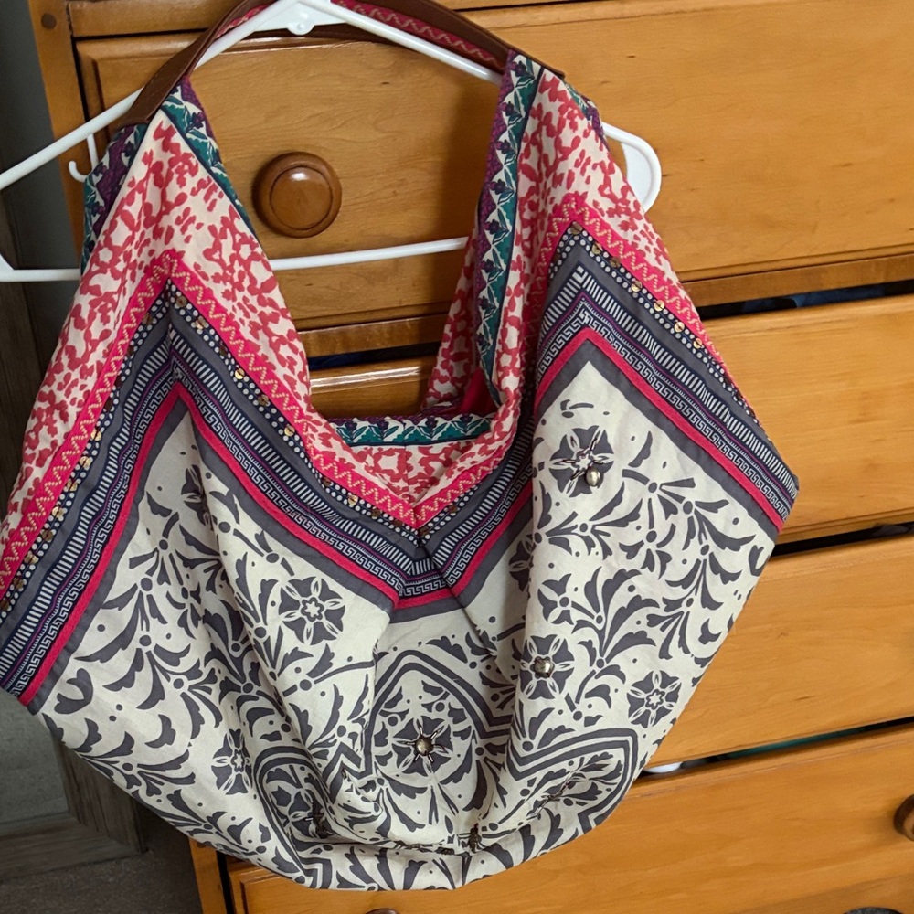 Free People Multicolor Patterned Hobo Bag